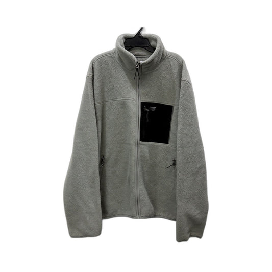 Spencer Project Mens Full Zip Fleece Jacket in Gray, Size M NEW