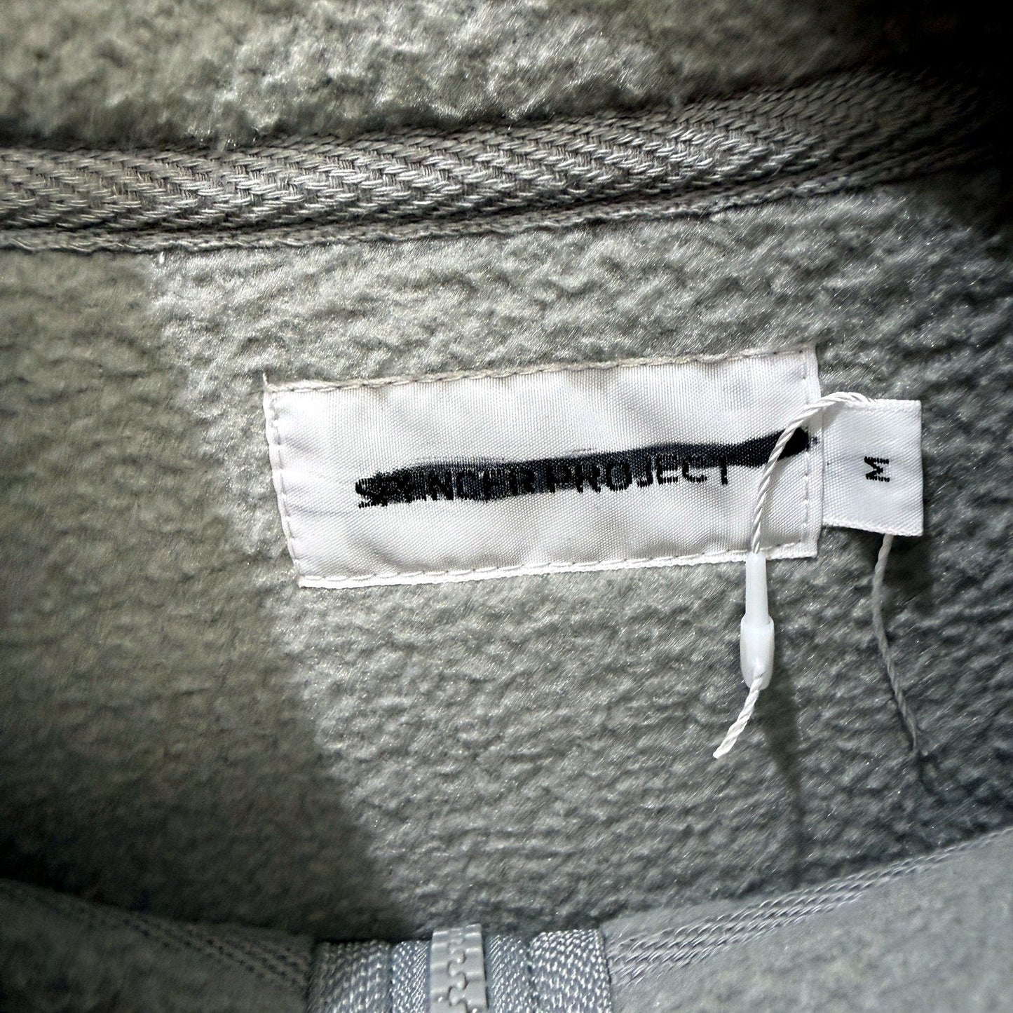 Spencer Project Mens Full Zip Fleece Jacket in Gray, Size M NEW