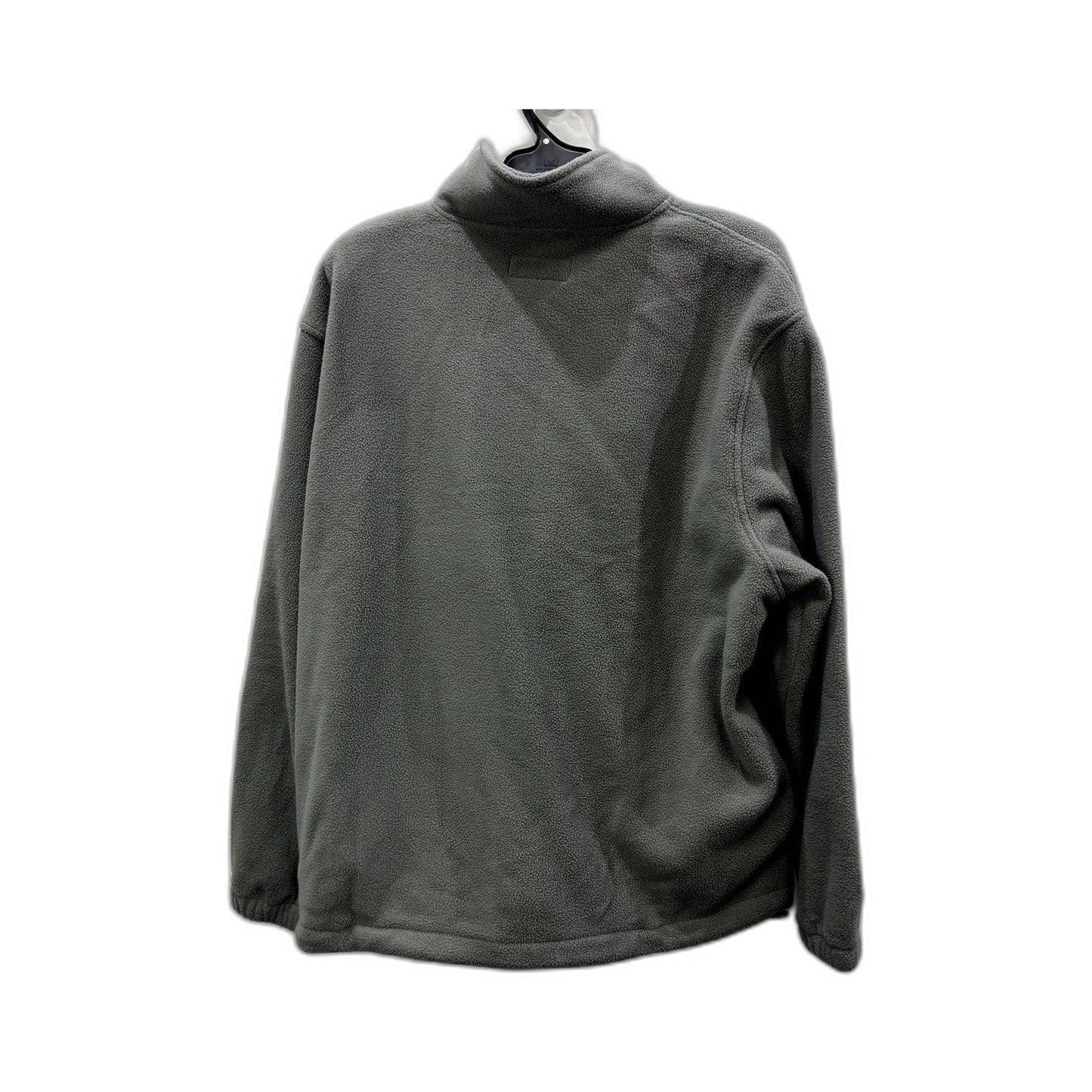 Spencer Project Mens Quarter Zip Fleece Jacket in Gray, Size M NEW