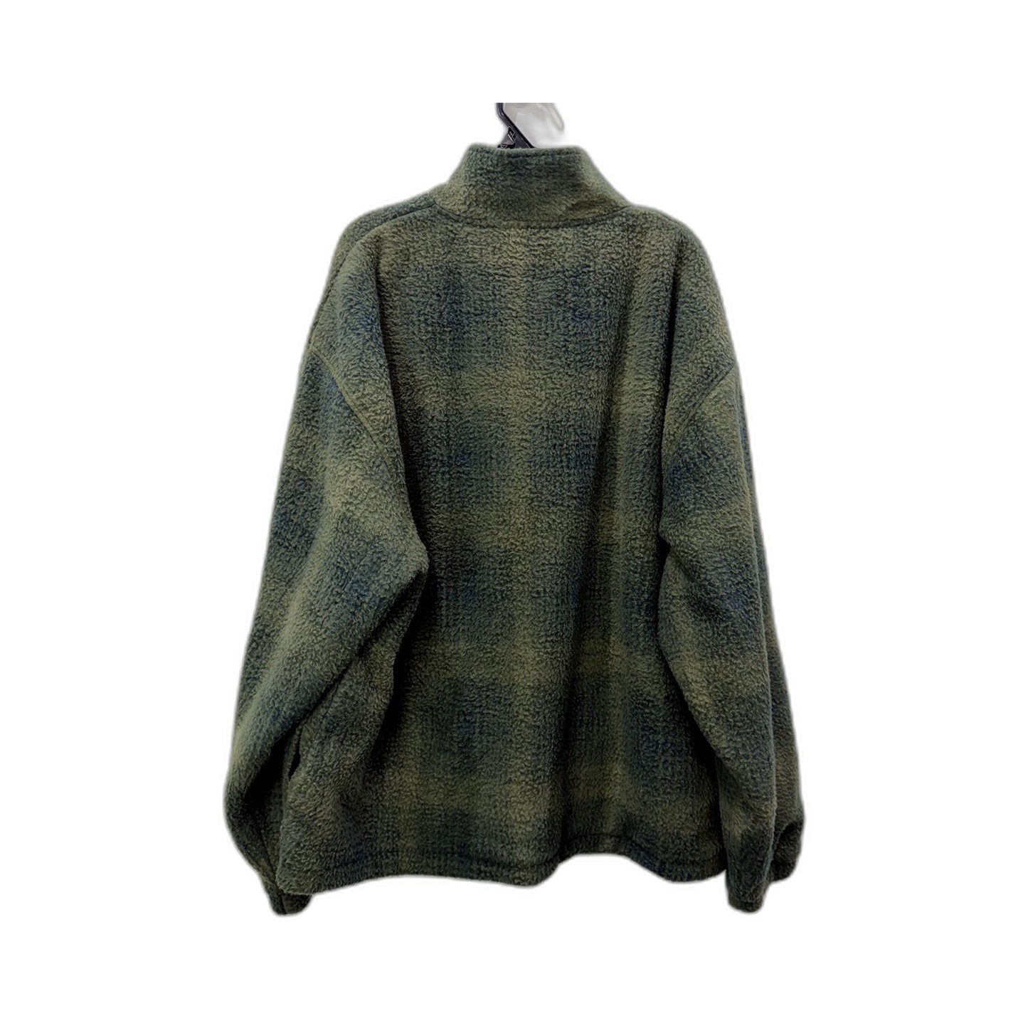 Spencer Project Mens Reversible Fleece Jacket in Olive Green, Size M NEW