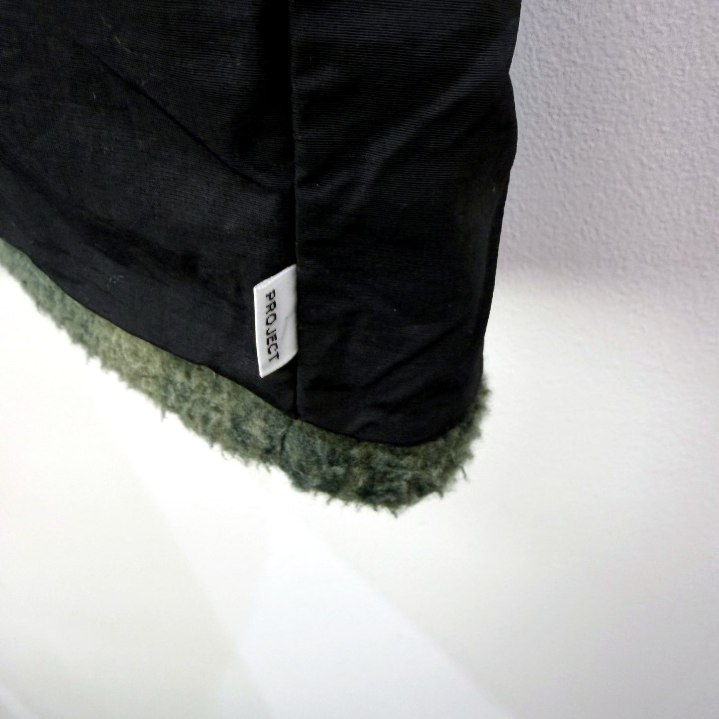 Spencer Project Mens Reversible Fleece Jacket in Olive Green, Size M NEW