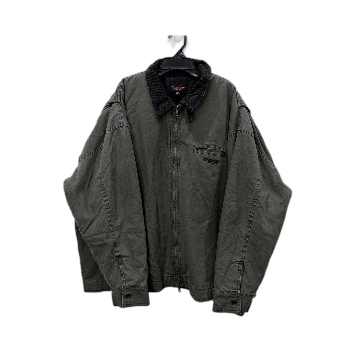 Spencer Project Mens Memphis Urban Jacket in Vintage Retro Grey, 2XL NEW