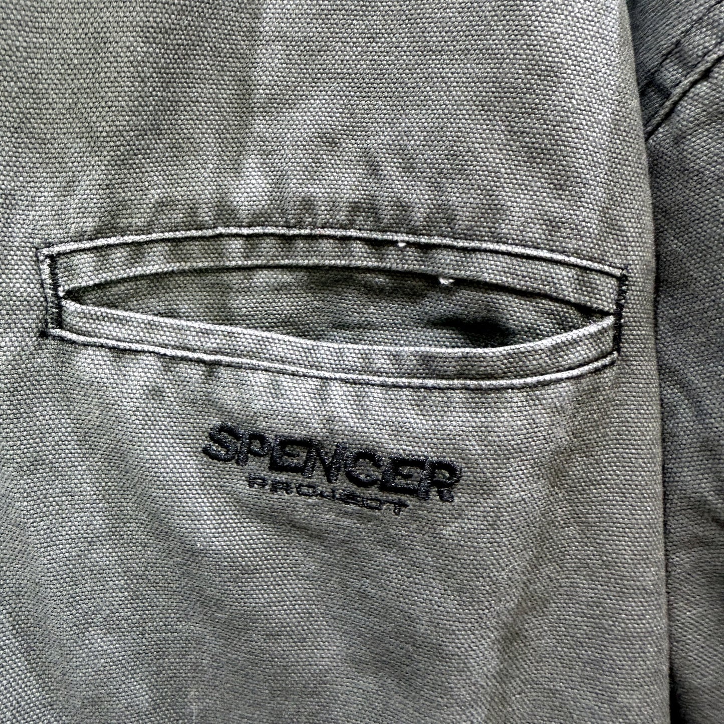 Spencer Project Mens Memphis Urban Jacket in Vintage Retro Grey, 2XL NEW