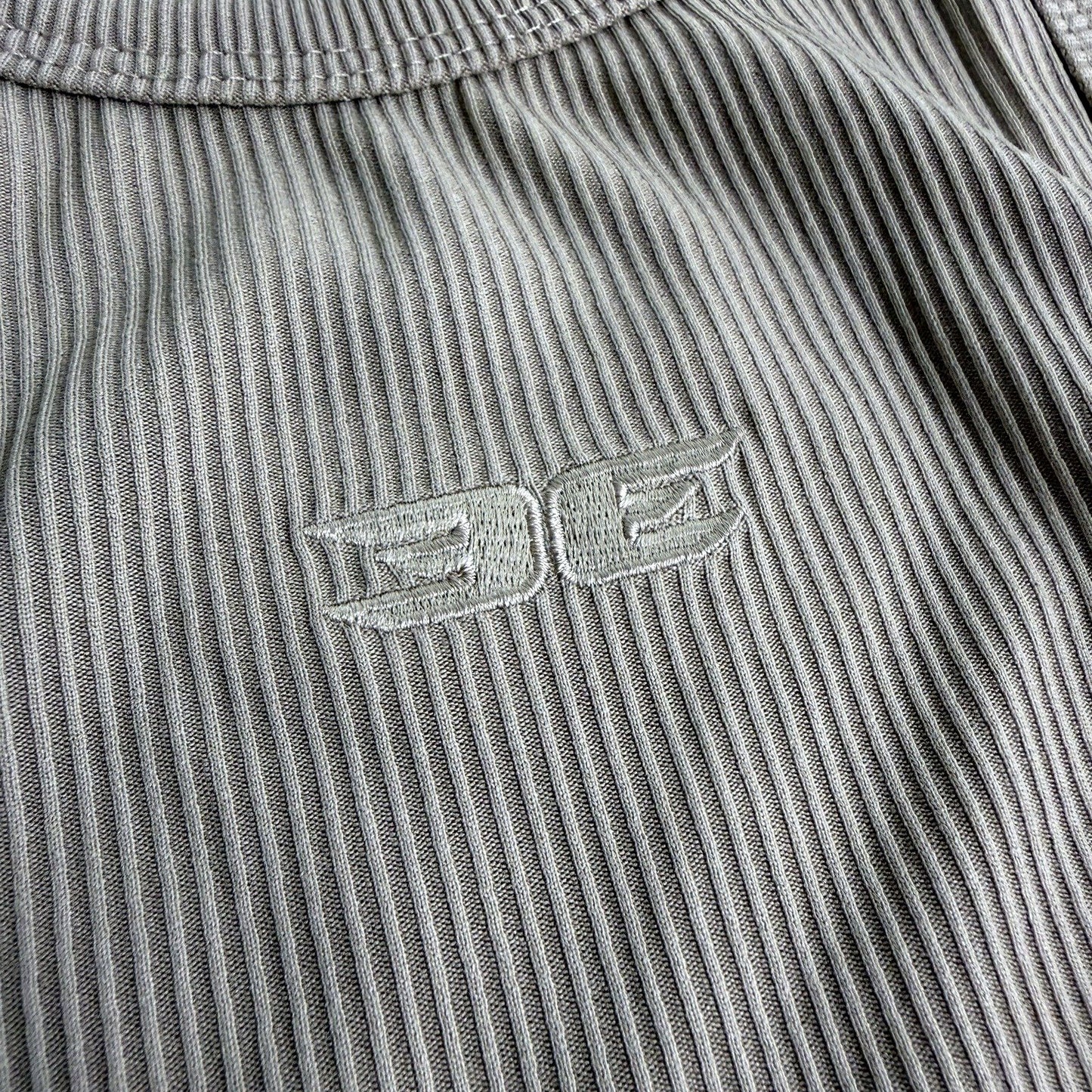 Elite Eleven Womens Cropped Ribbed Singlet in Beige, Size S NEW