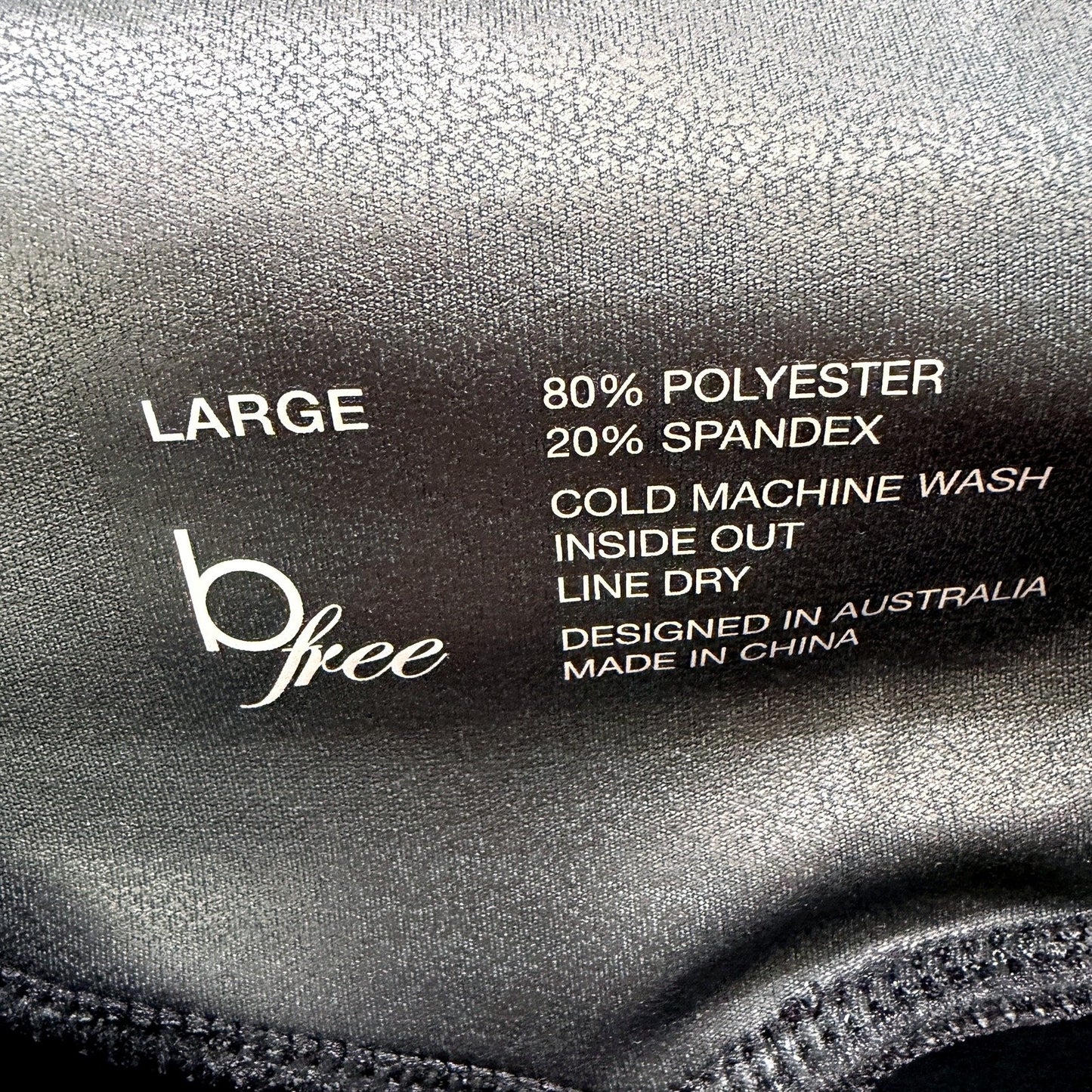 Bfree Womens Faux Leather Look Leggings Stretchy Spandex Athletic Black NEW