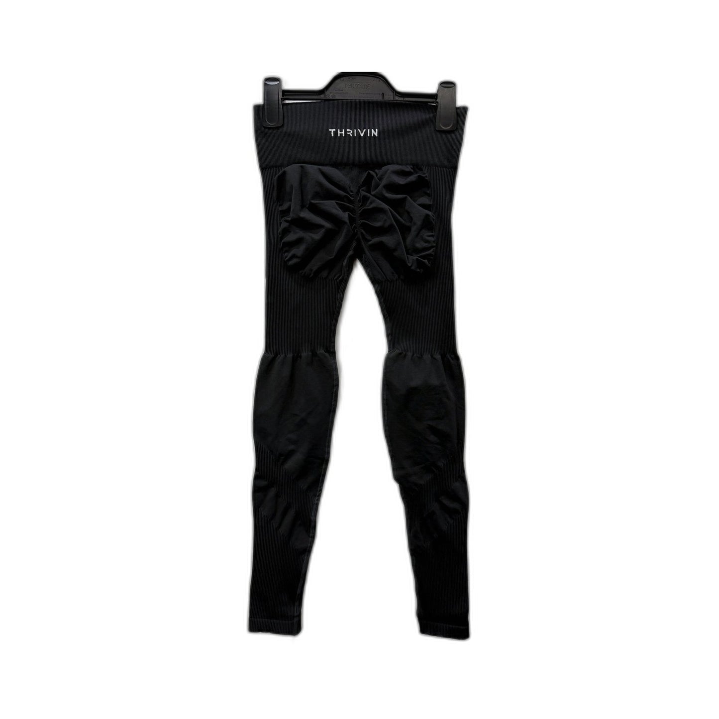 Thrivin Womens Elevate Sculpting Mid Waist Scrunch Leggings Charcoal Grey NEW