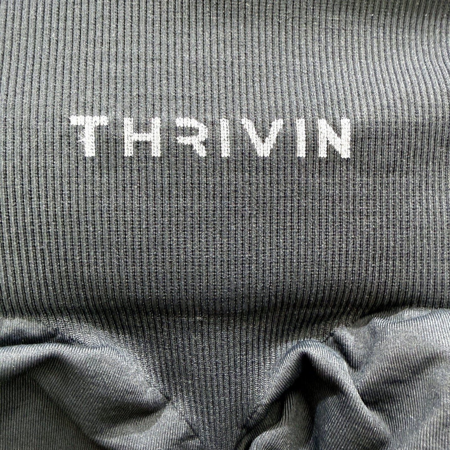 Thrivin Womens Elevate Sculpting Mid Waist Scrunch Leggings Charcoal Grey NEW