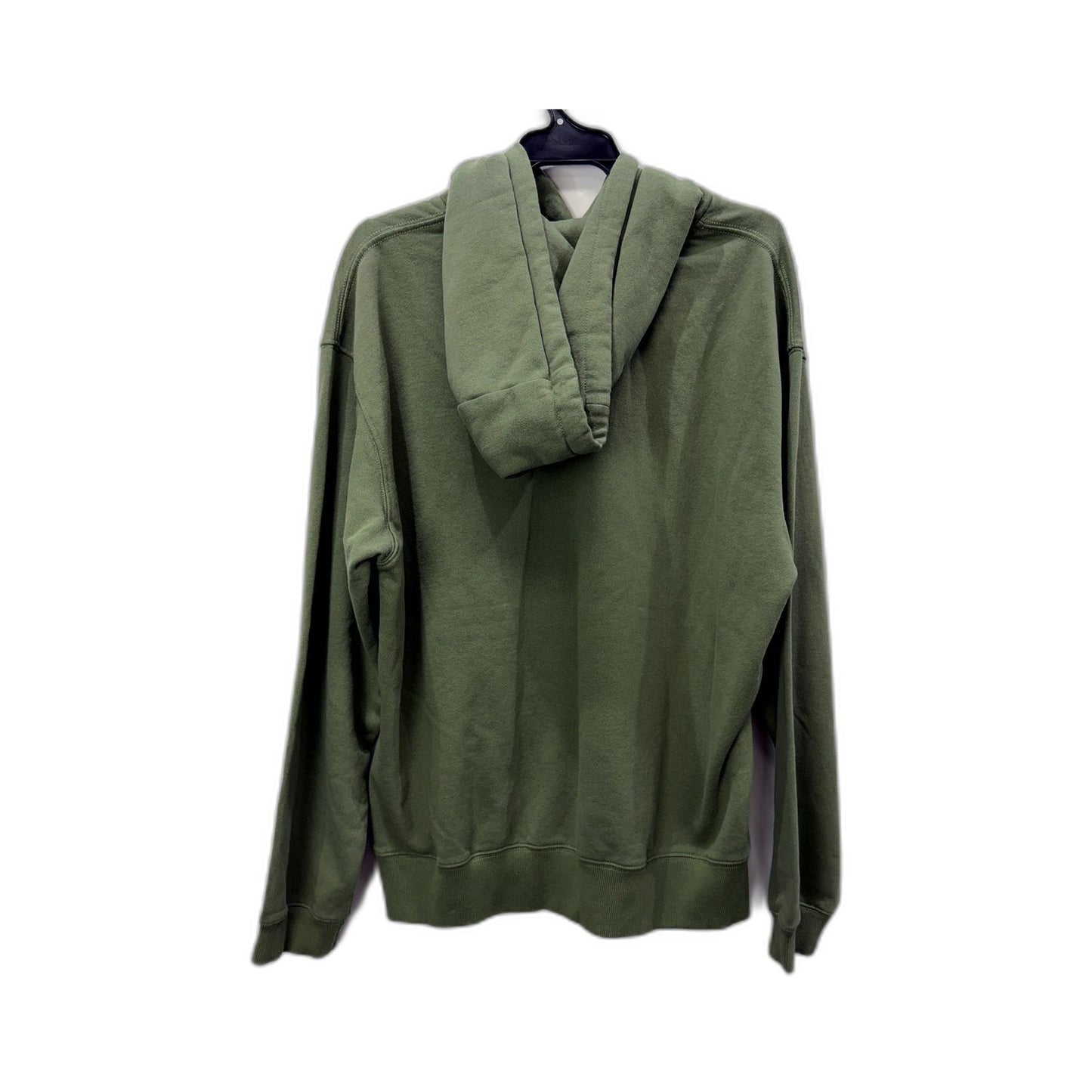 Afends Mens Recycled Cotton Pullover Hoodie in Olive Green, Size S NEW