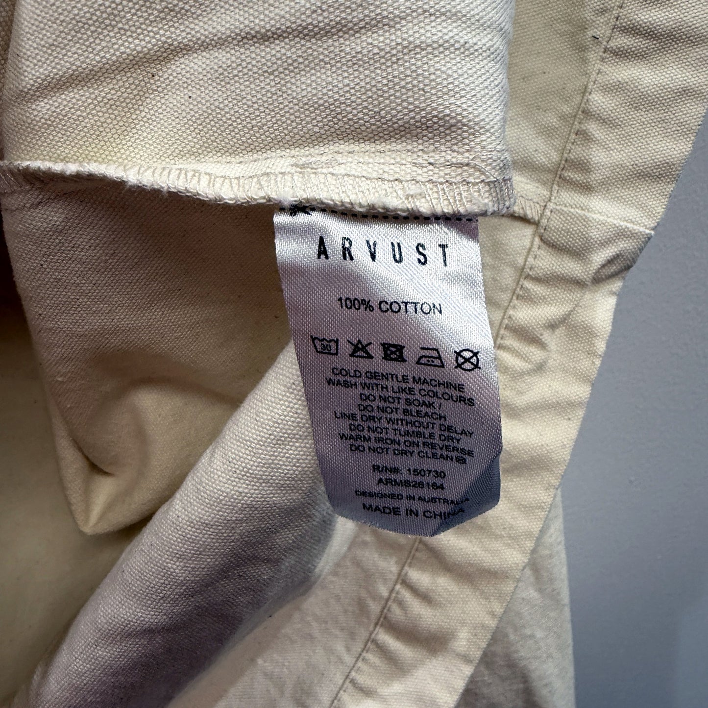 Arvust Mens Studio Chore Jacket Cotton Utility Workwear in Beige, XL Size NEW