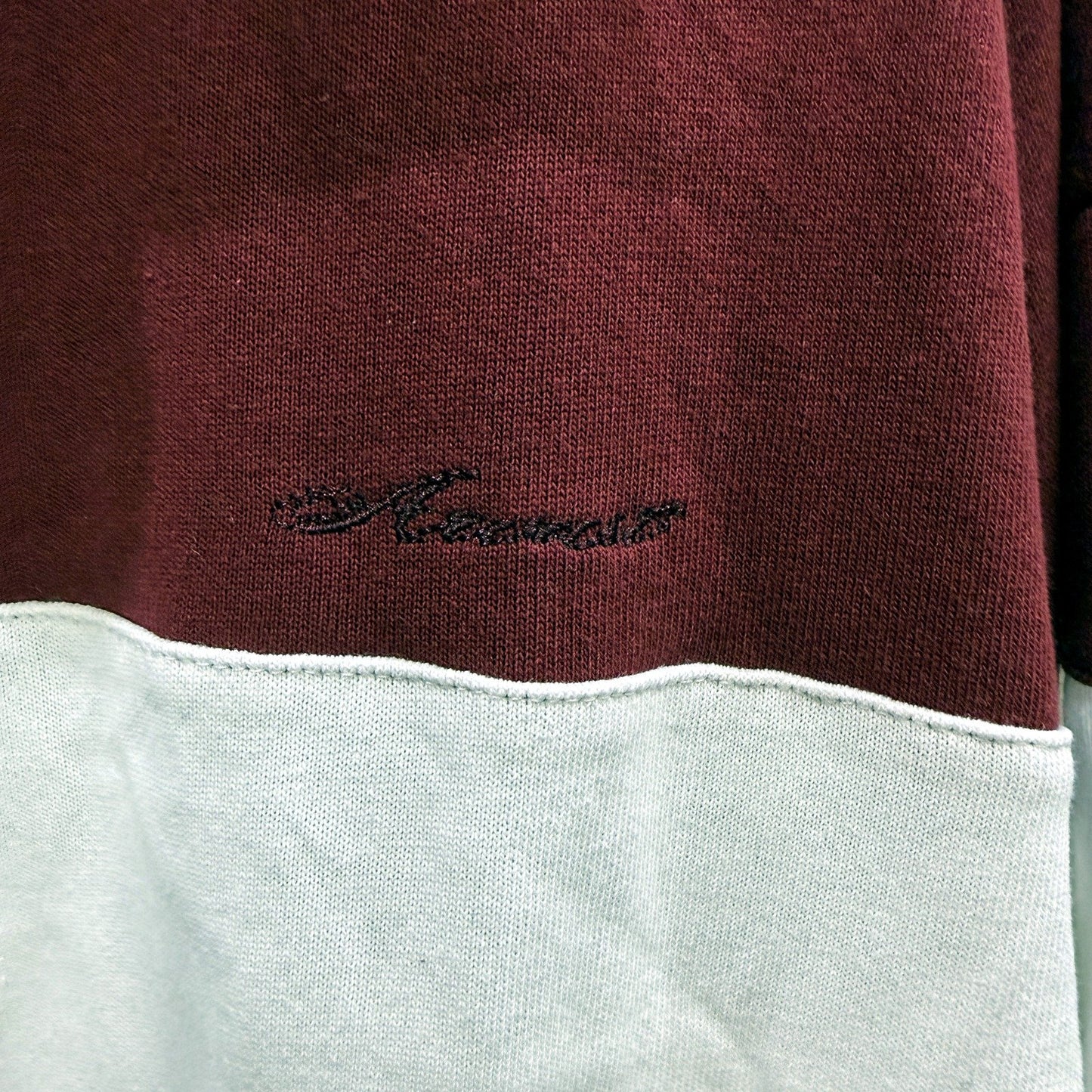 Arvust Mens Collared Long Sleeve Shirt in Burgundy Multi Color Size XL NEW