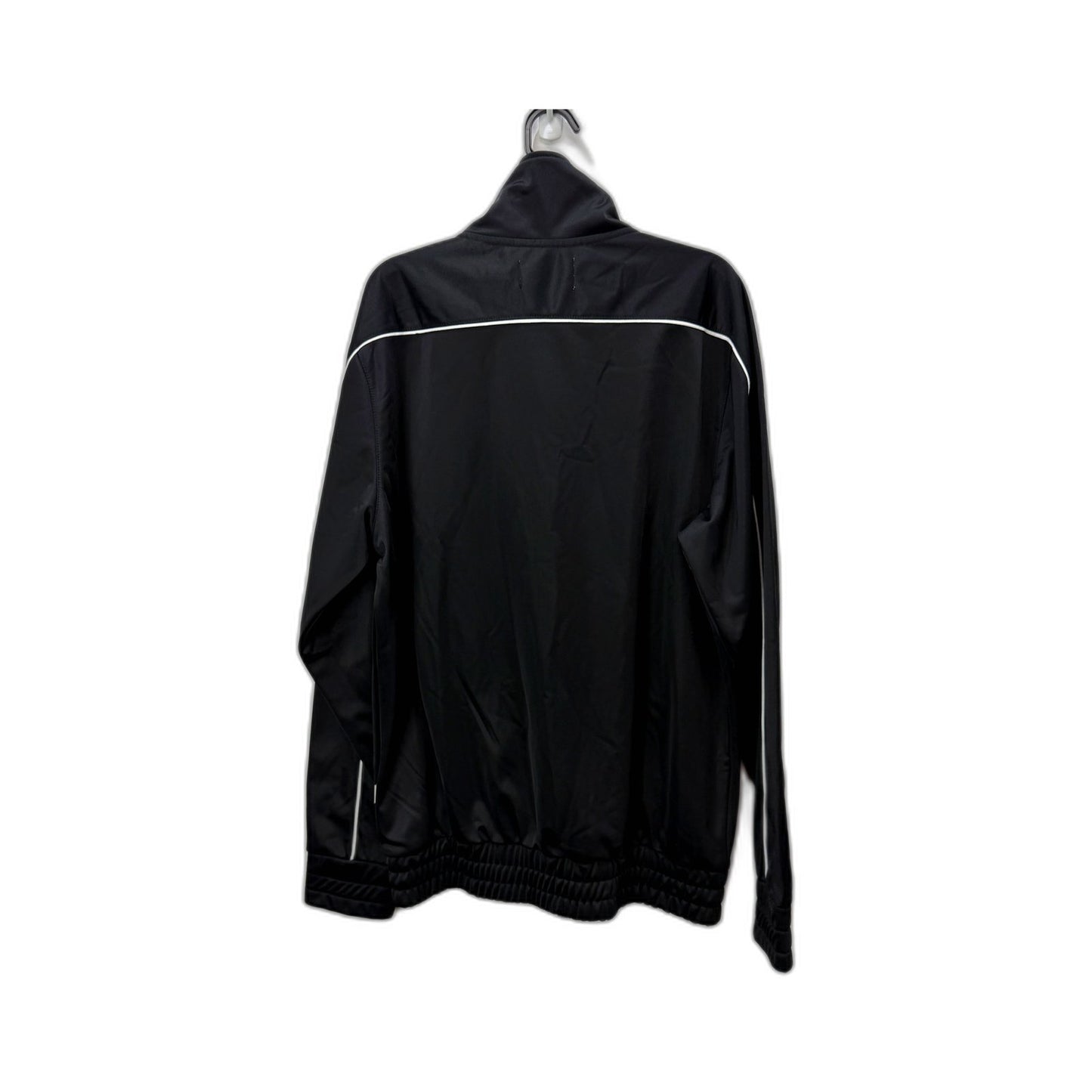 Arvust Mens Lightweight Zip-Up Pullover Script Tricot Track Jacket Black S NEW