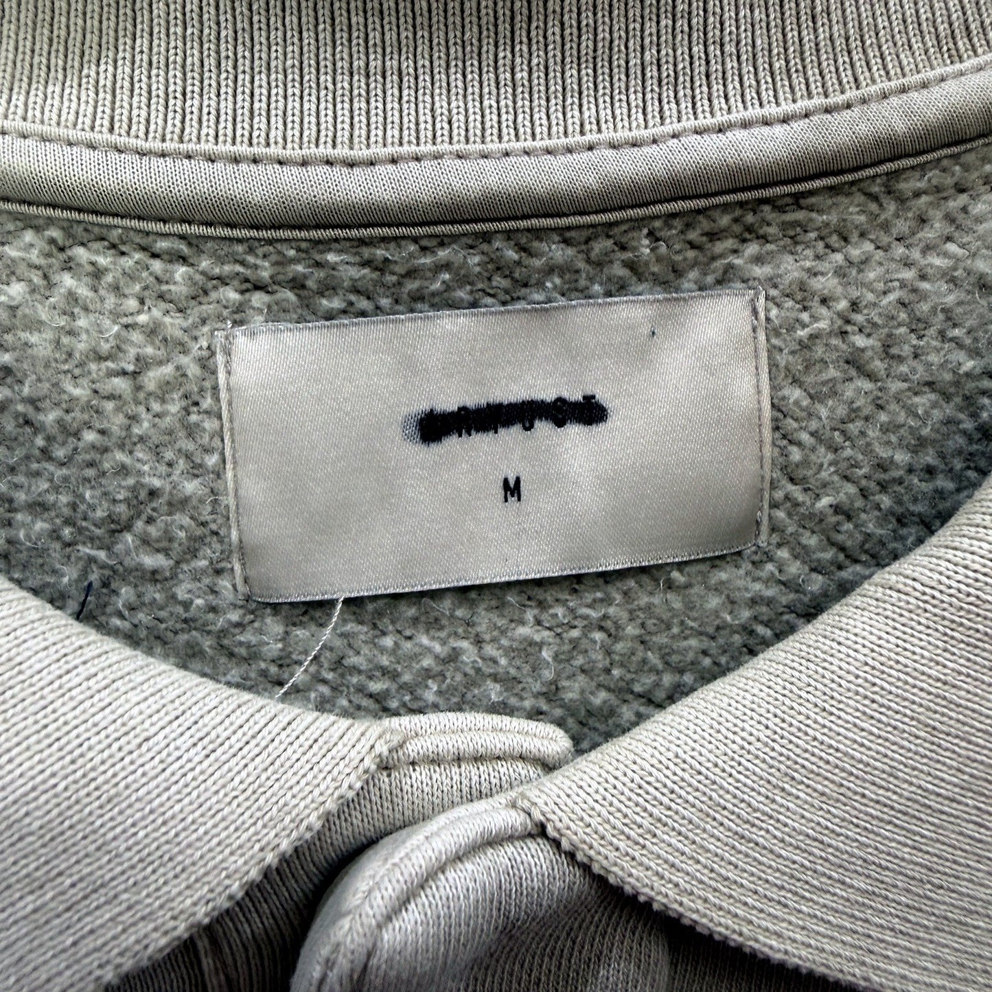 Arvust Mens Institute Quarter Button Jumper Beige Comfortable Casual Size M NEW
