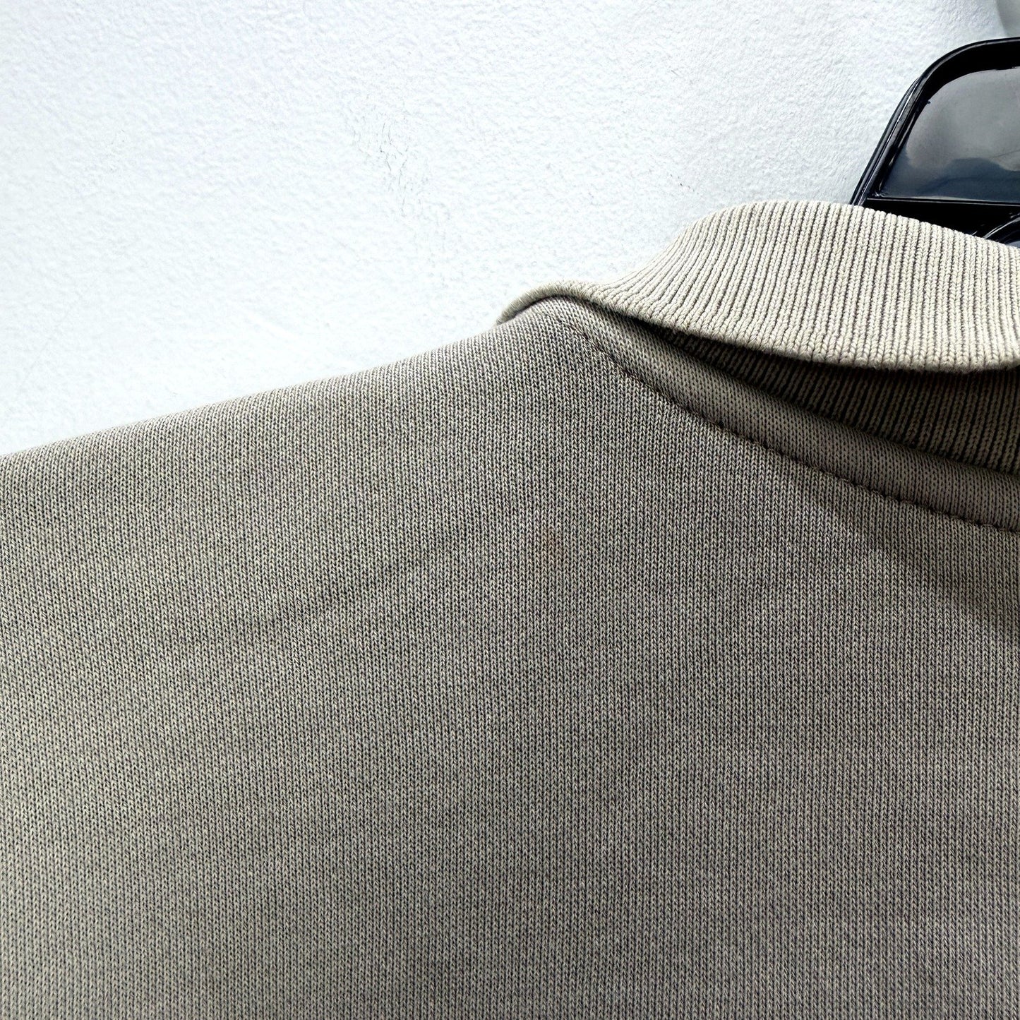 Arvust Mens Institute Quarter Button Jumper Beige Comfortable Casual Size M NEW