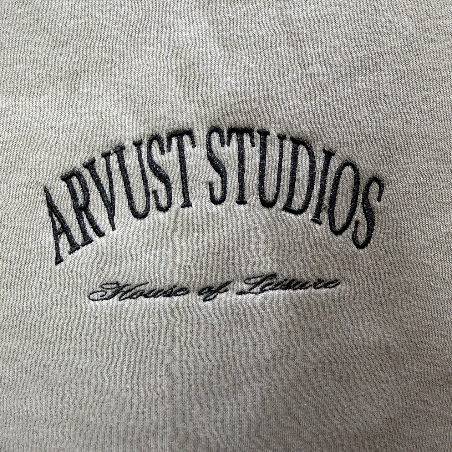 Arvust Mens Studio Crew Neck Jumper Beige Cotton Blend Pullover Size 2XL NEW