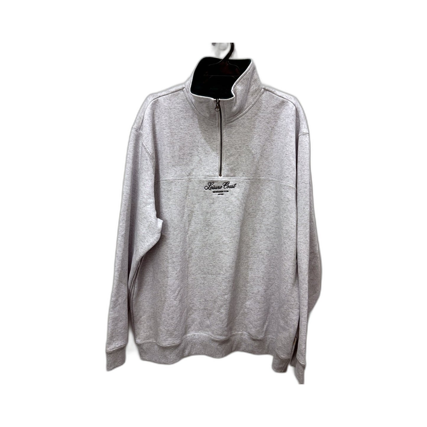 Arvust Mens Light Gray Leisure Quarter Zip Jumper in Extra Large Size NEW