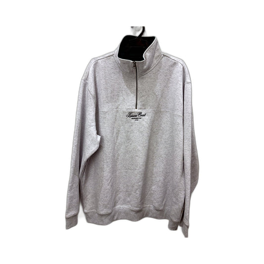 Arvust Mens Light Gray Leisure Quarter Zip Jumper in Extra Large Size NEW