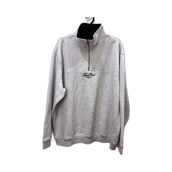 Arvust Mens Light Gray Leisure Quarter Zip Jumper in Extra Large Size NEW