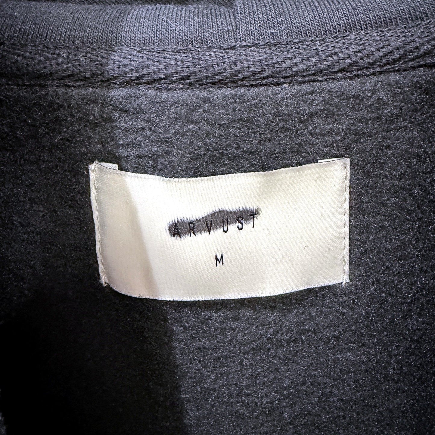 Arvust Mens Archive Zip Hoodie in Black, Size M NEW