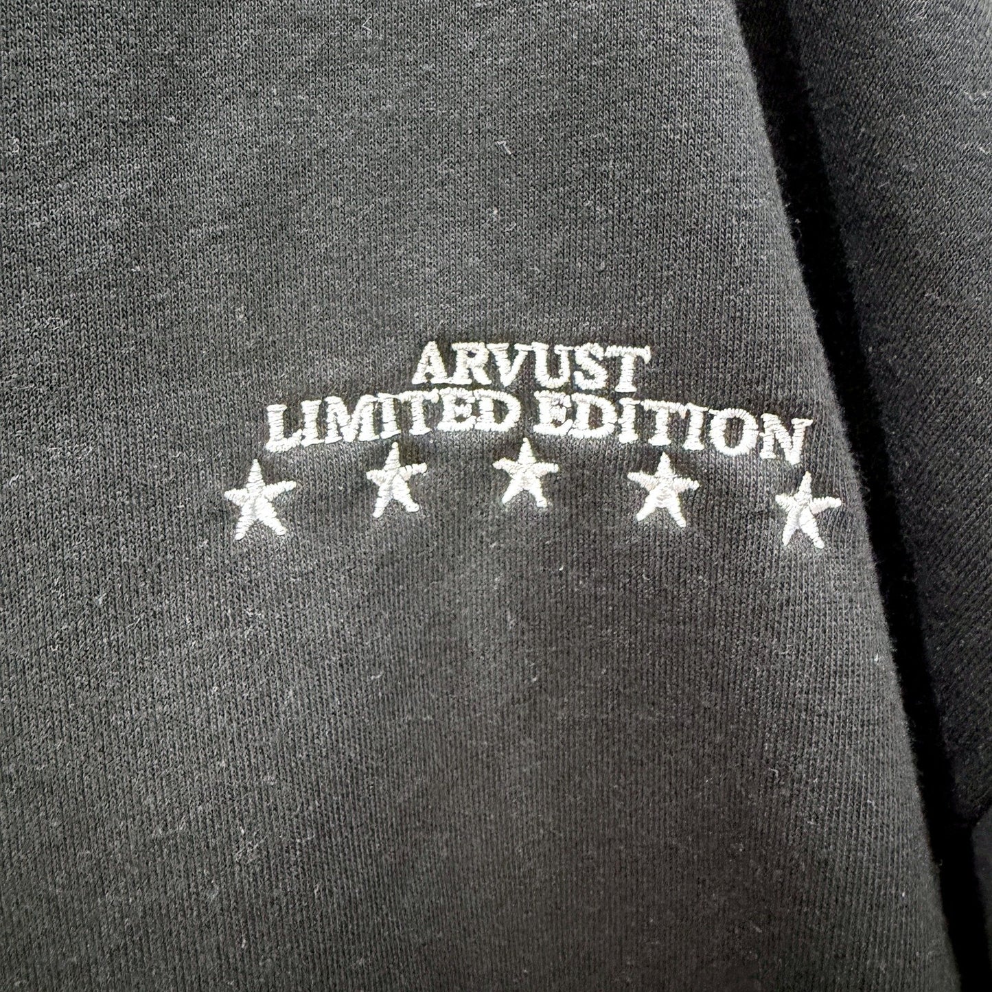 Arvust Mens Archive Zip Hoodie in Black, Size M NEW