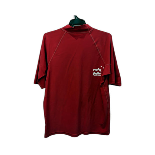 Billabong Boys Swim Rashvest Red Pullover with Graphic Stars, Large