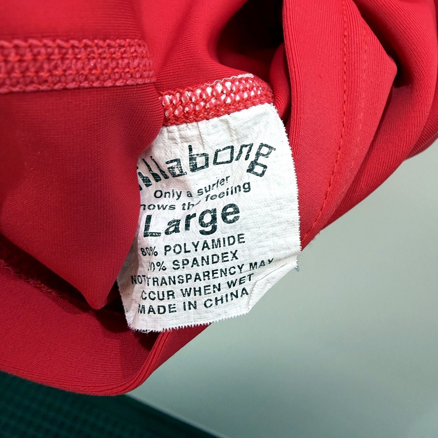 Billabong Boys Swim Rashvest Red Pullover with Graphic Stars, Large