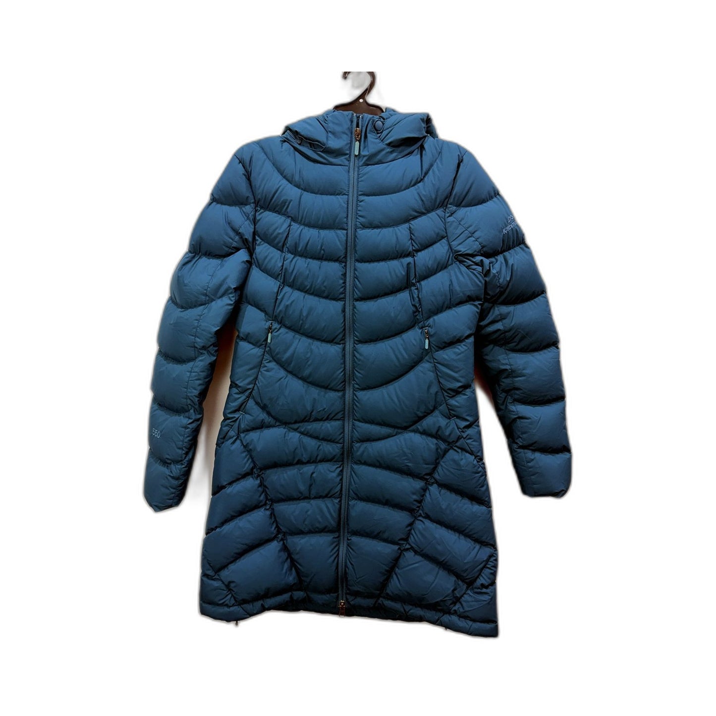 Kathmandu Womens Down Puffer Jacket Lightweight Warm Outdoor Coat Blue Size 8