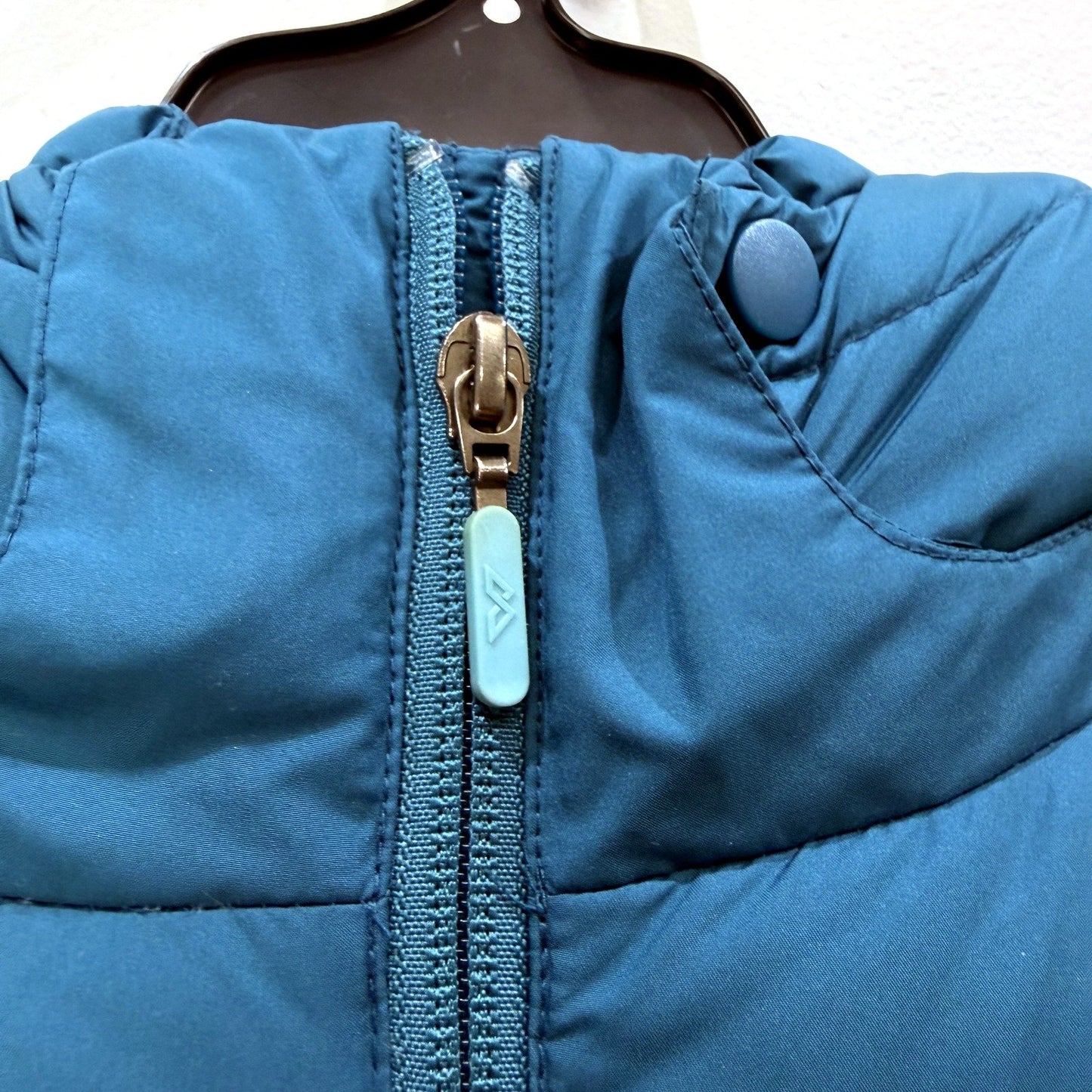 Kathmandu Womens Down Puffer Jacket Lightweight Warm Outdoor Coat Blue Size 8