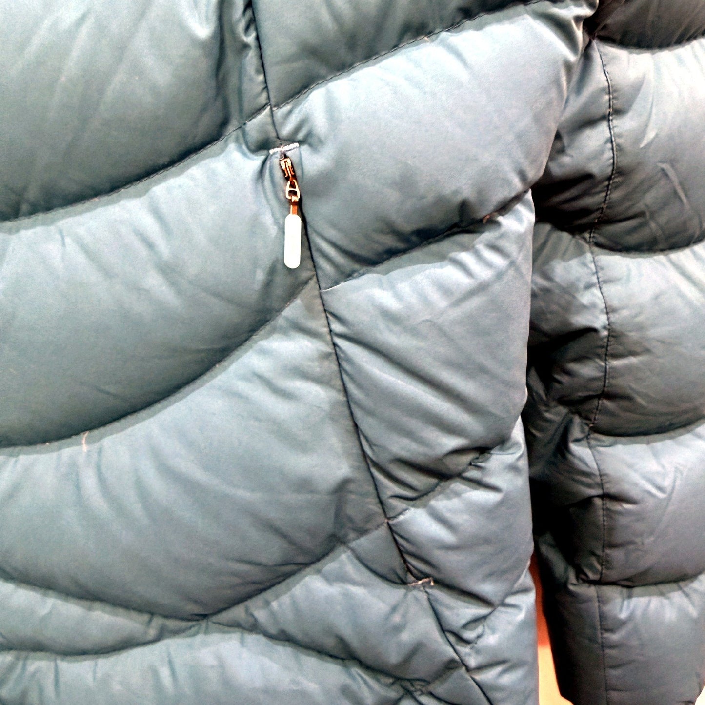 Kathmandu Womens Down Puffer Jacket Lightweight Warm Outdoor Coat Blue Size 8