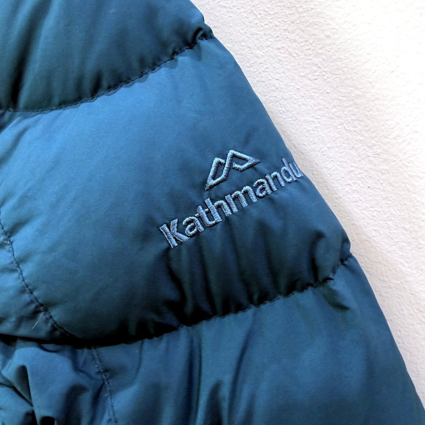 Kathmandu Womens Down Puffer Jacket Lightweight Warm Outdoor Coat Blue Size 8