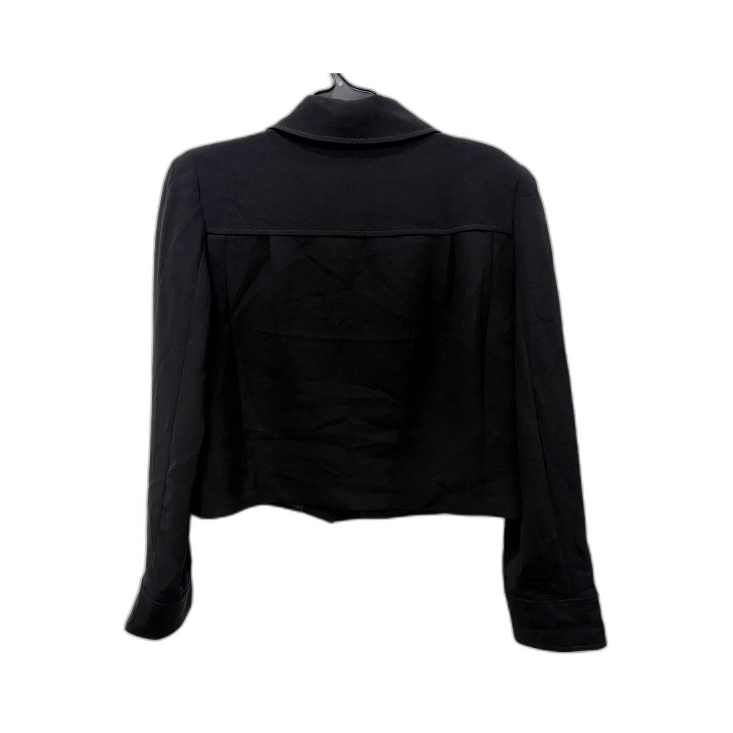 Veronika Maine Womens Cropped Black Jacket for Petite Size 12 NEW