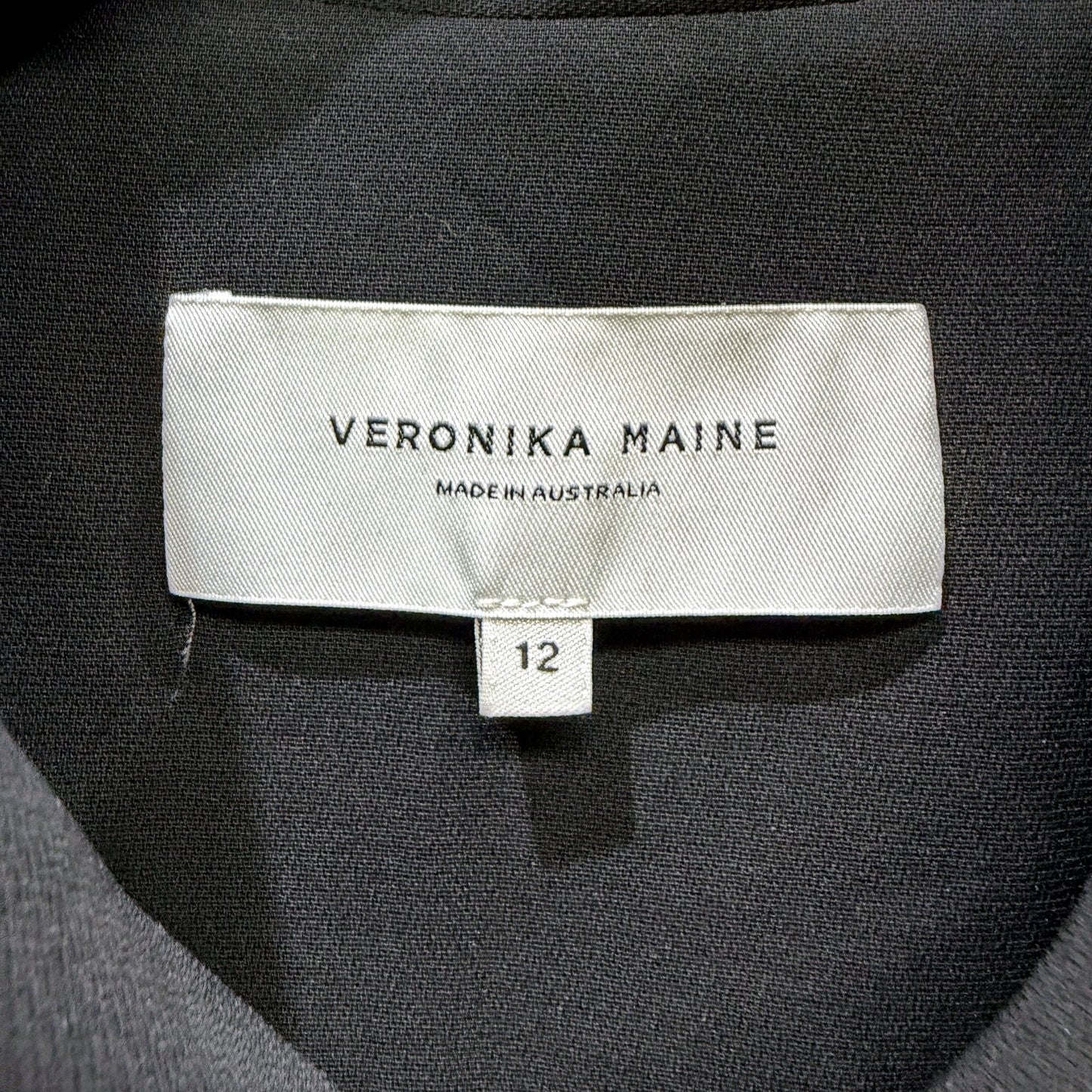 Veronika Maine Womens Cropped Black Jacket for Petite Size 12 NEW