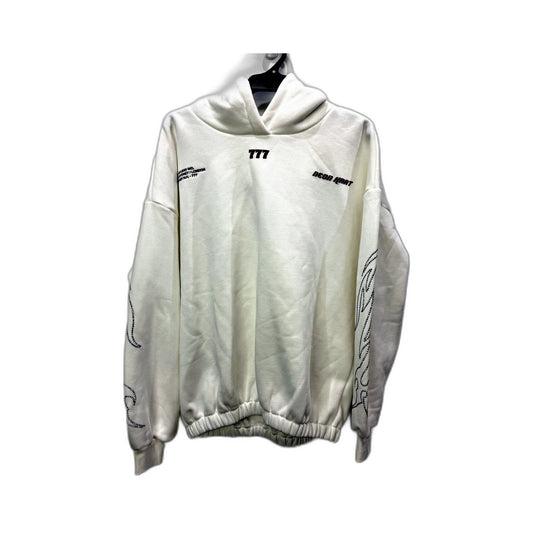 Neon Hart Womens Pullover Studio Hoodie White Soft Comfortable Size XS NEW