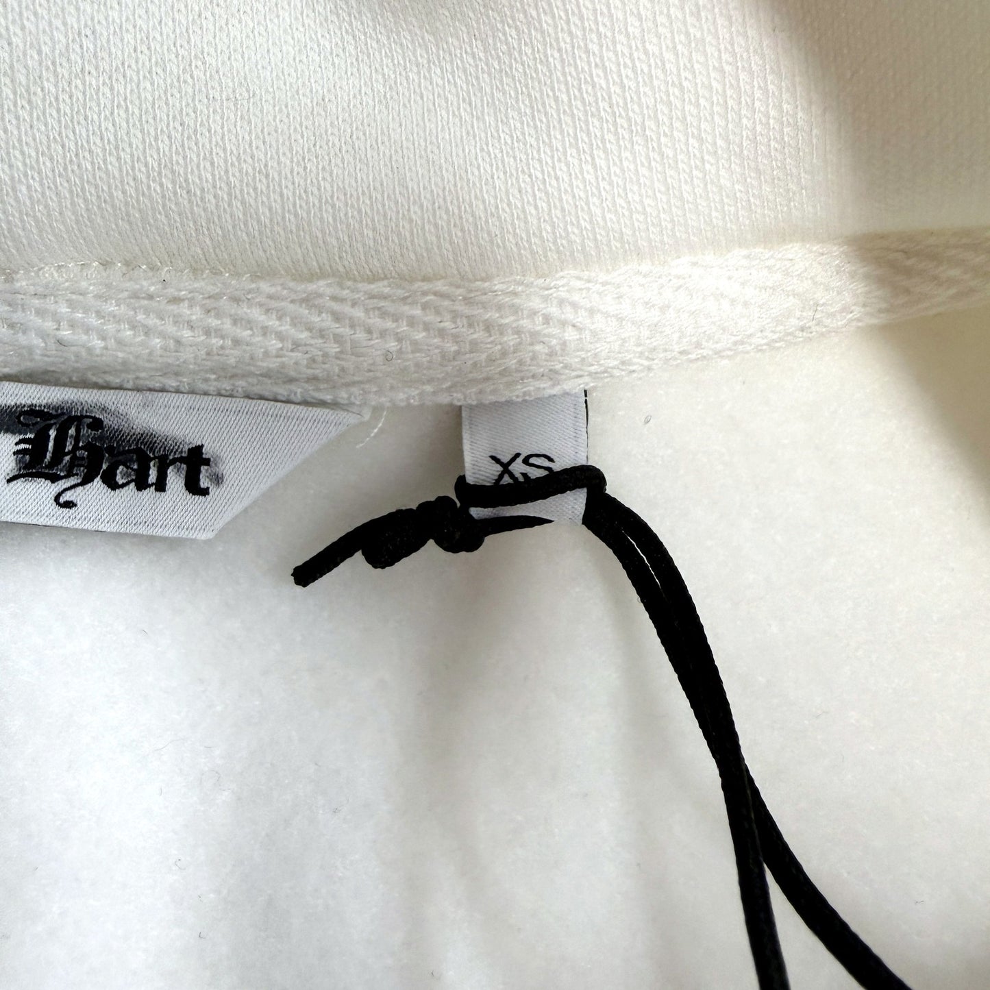 Neon Hart Womens Pullover Studio Hoodie White Soft Comfortable Size XS NEW