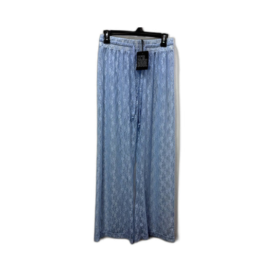 It's Now Cool Womens Mesh Leisure Pants Lace Design Della Robbia Blue Size S NEW