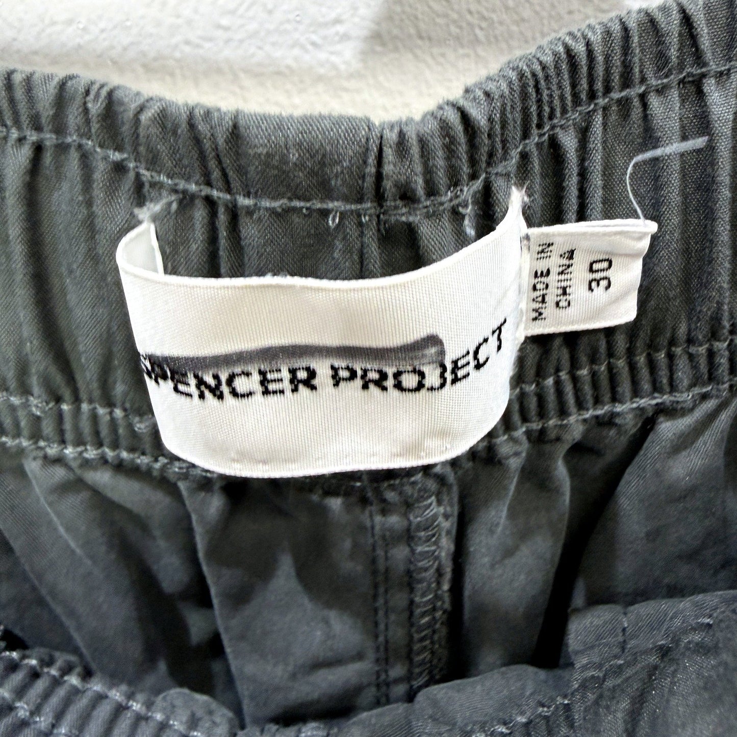 Spencer Project Mens Convertible Cargo Pants in Charcoal Grey, Size 30 NEW