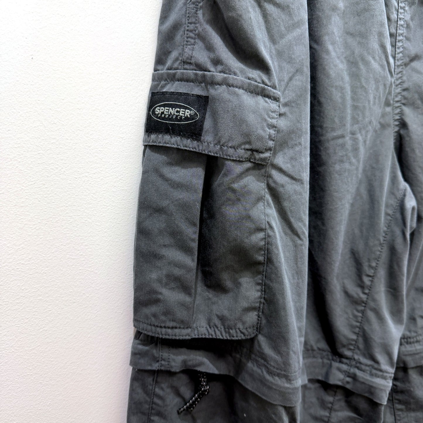 Spencer Project Mens Convertible Cargo Pants in Charcoal Grey, Size 30 NEW