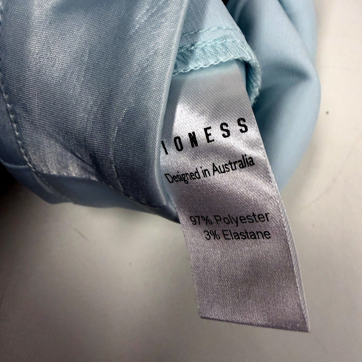 Lioness Womens Metallic Blue Pleated Front Dress Pants, Size M NEW