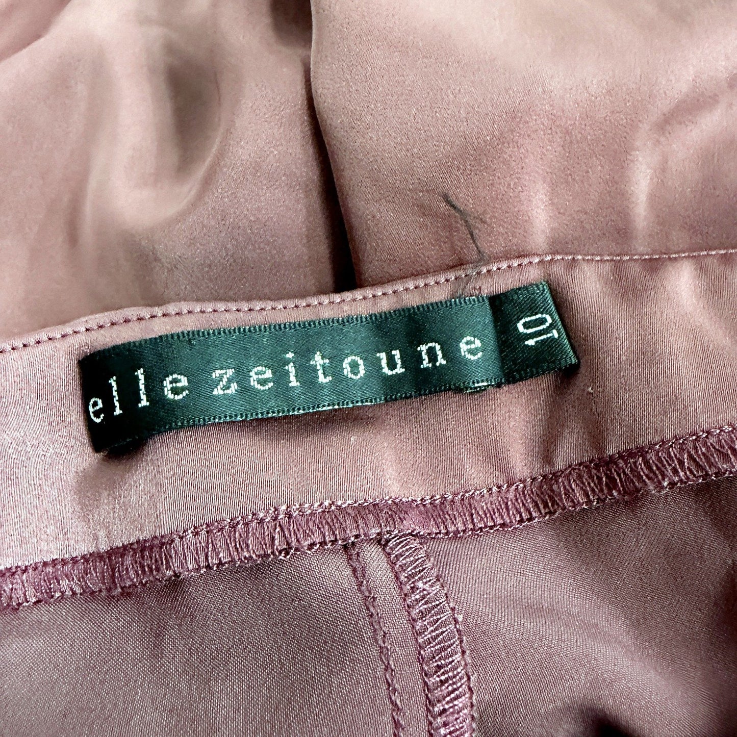 Elle Zeitoune Womens Dress Pants Dusty Mauve Size 10 NEW