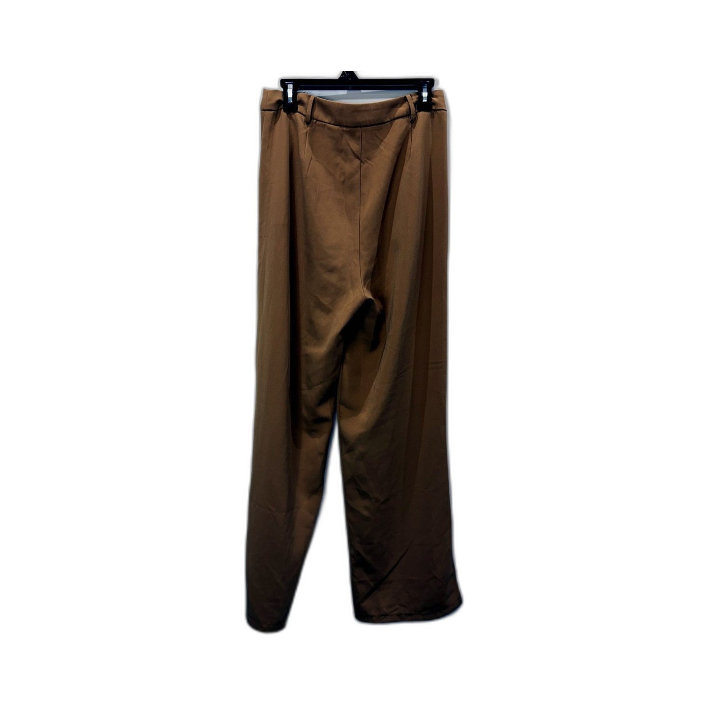 White Fox Womens Casual Slit Ankle Pants Tan Size L NEW