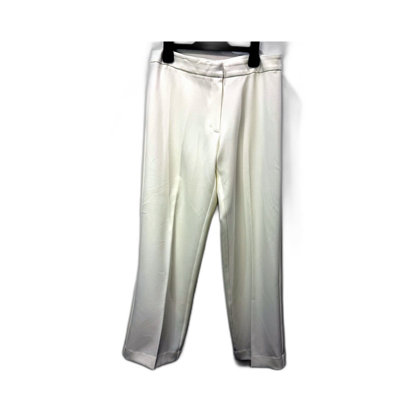 Liz Jordan Womens Pleated Dress Pants, White, Size 10