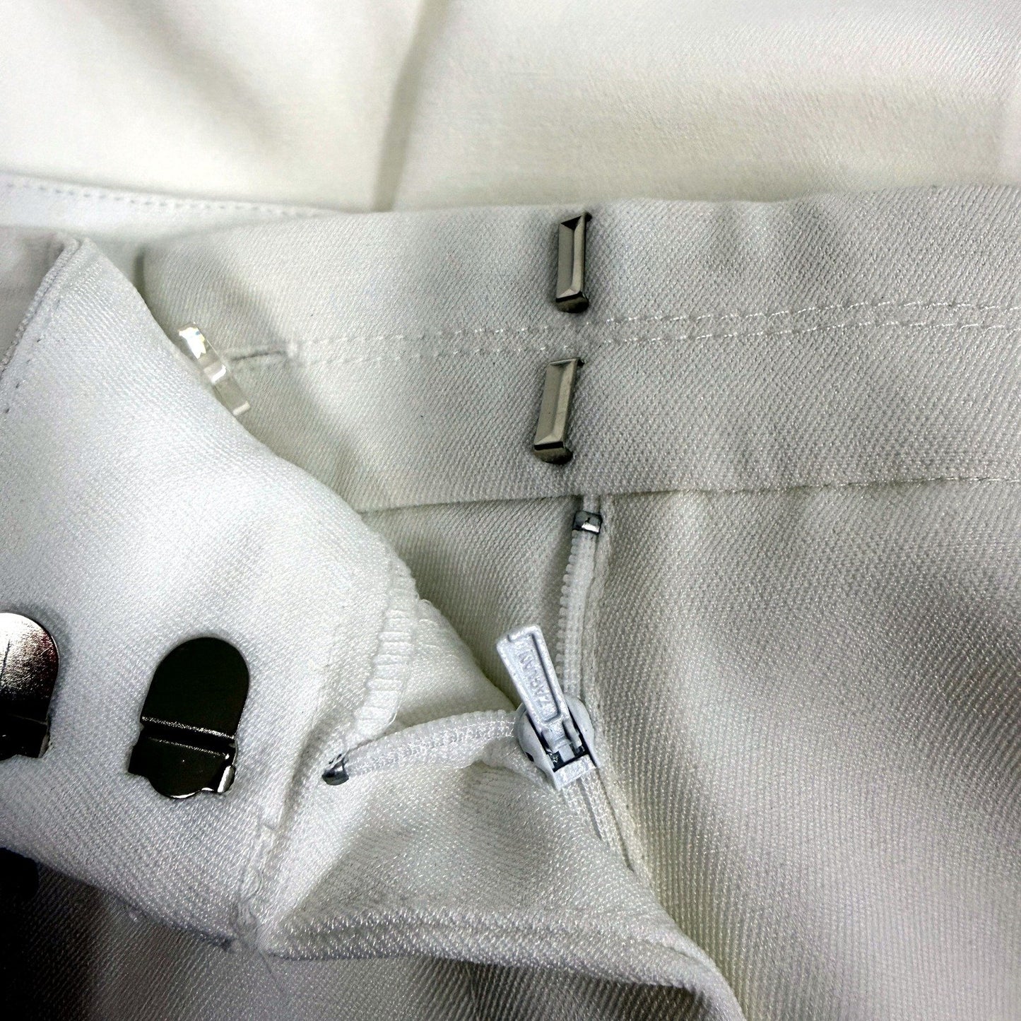 Liz Jordan Womens Pleated Dress Pants, White, Size 10