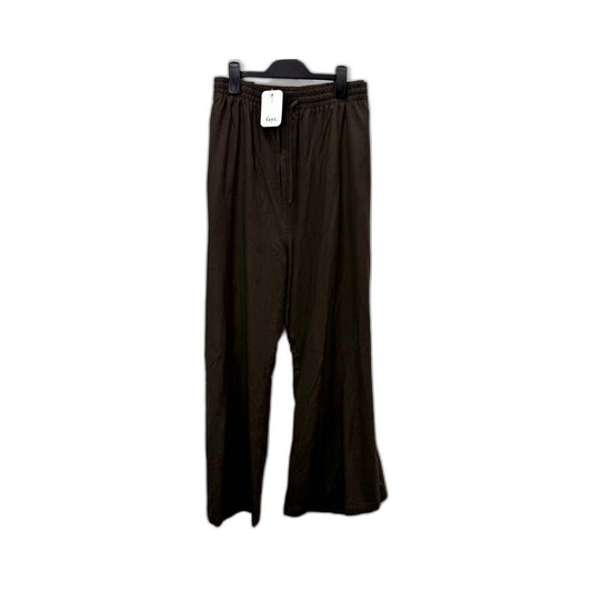 Fayt The Label Womens Loose Pants Chocolate Brown Elastic Waist Size 22 NEW