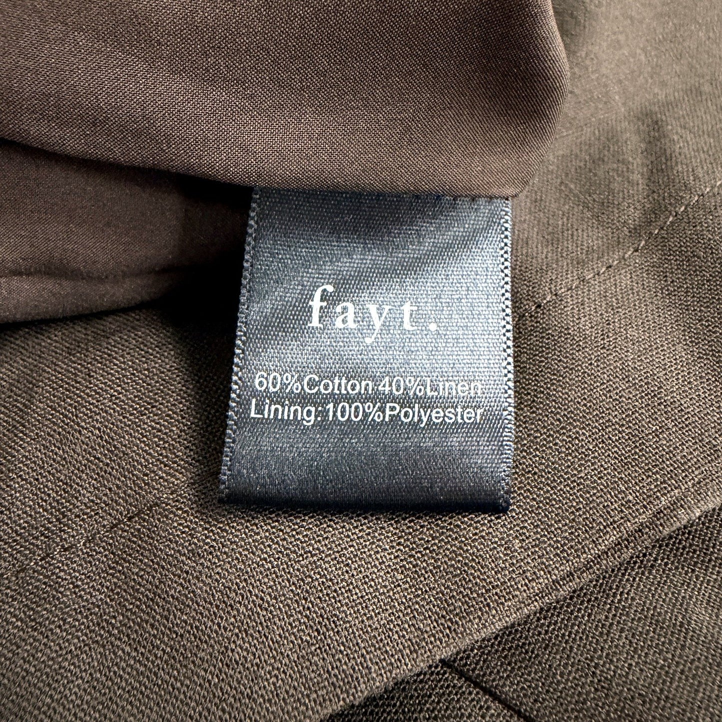 Fayt The Label Womens Loose Pants Chocolate Brown Elastic Waist Size 22 NEW