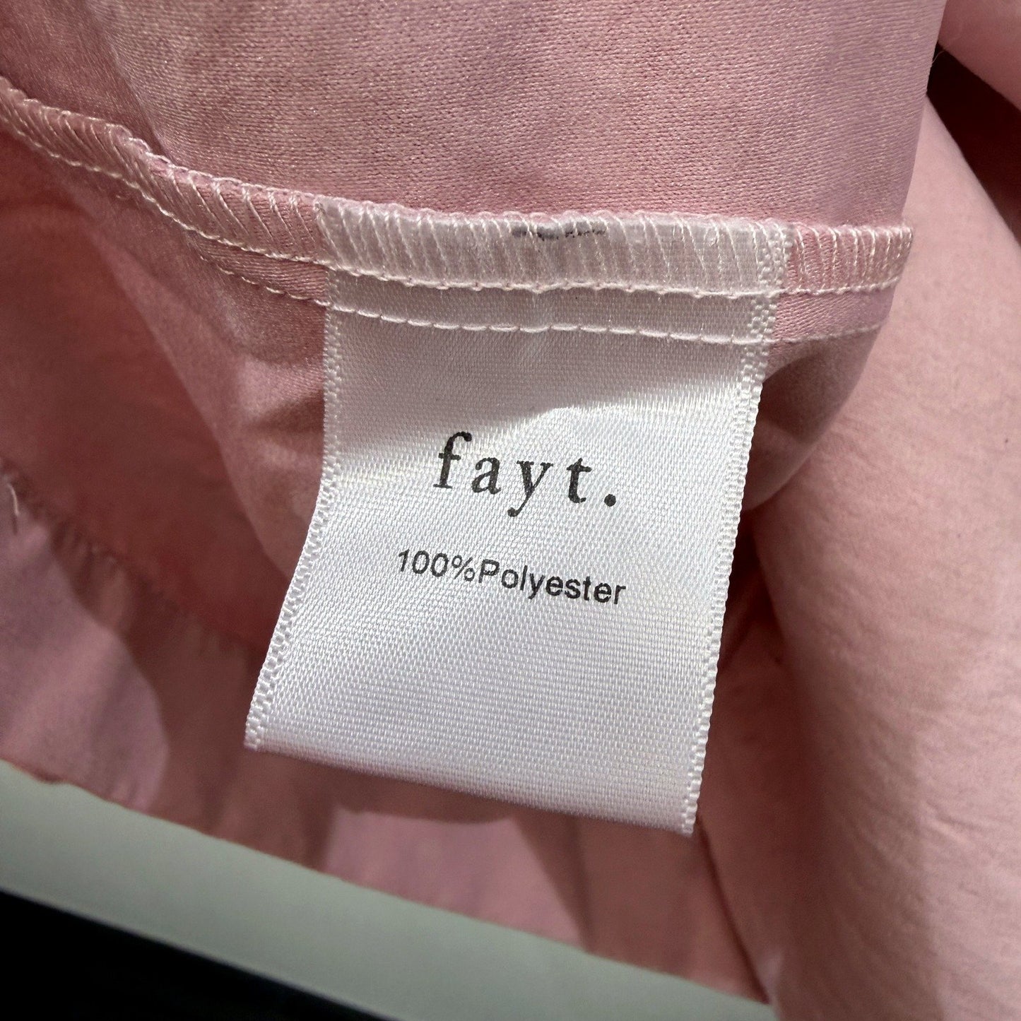Fayt The Label Womens Junie Tie-Up Loose Fit Pink Pullover Shirt Size 22-24 NEW