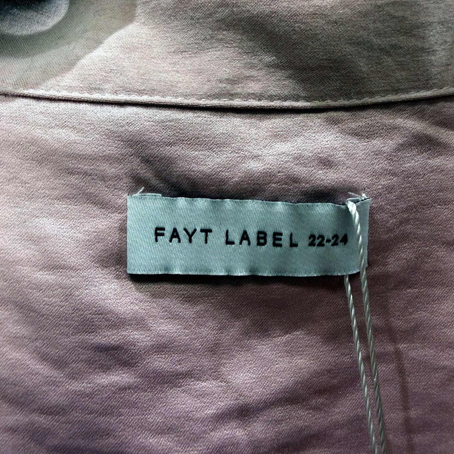 Fayt The Label Womens Junie Tie-Up Loose Fit Pink Pullover Shirt Size 22-24 NEW