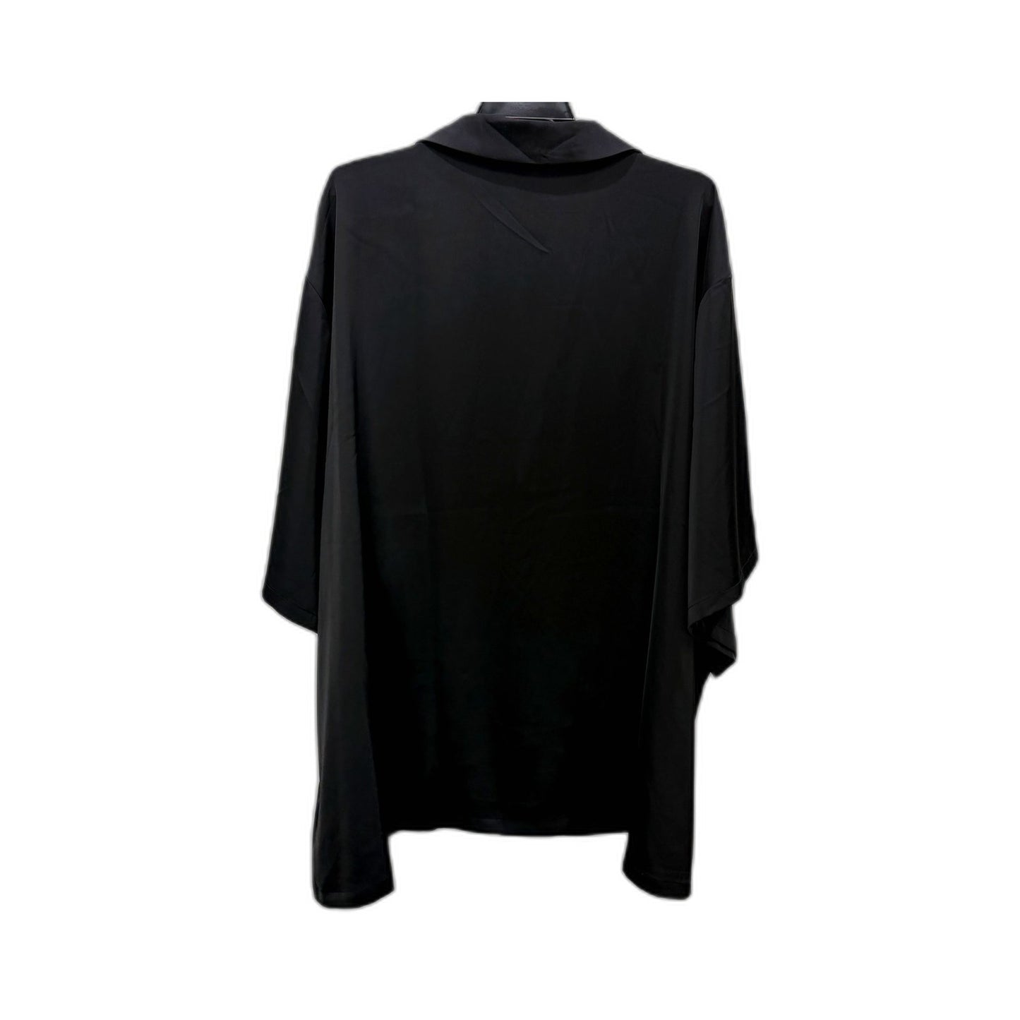 Fayt The Label Womens Loose Fit Noa Shirt in Black Plus Size 22-24 NEW