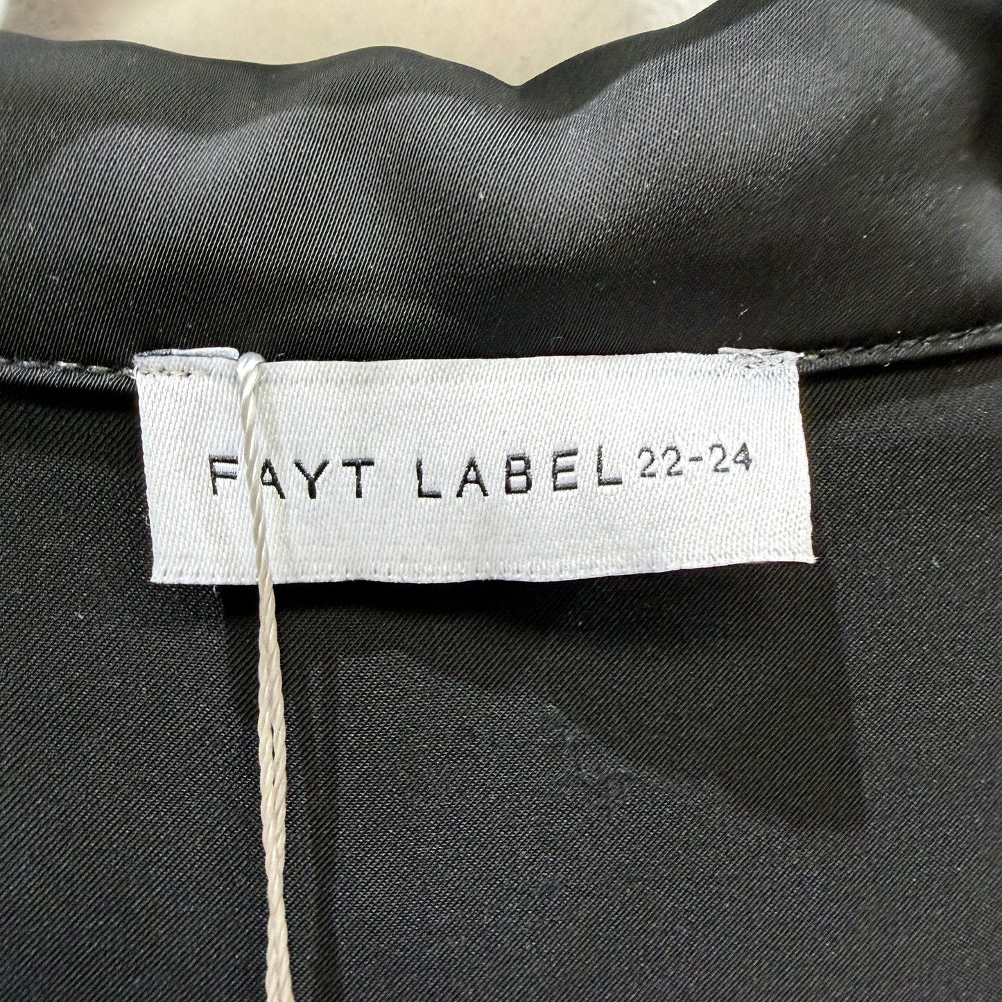 Fayt The Label Womens Loose Fit Noa Shirt in Black Plus Size 22-24 NEW
