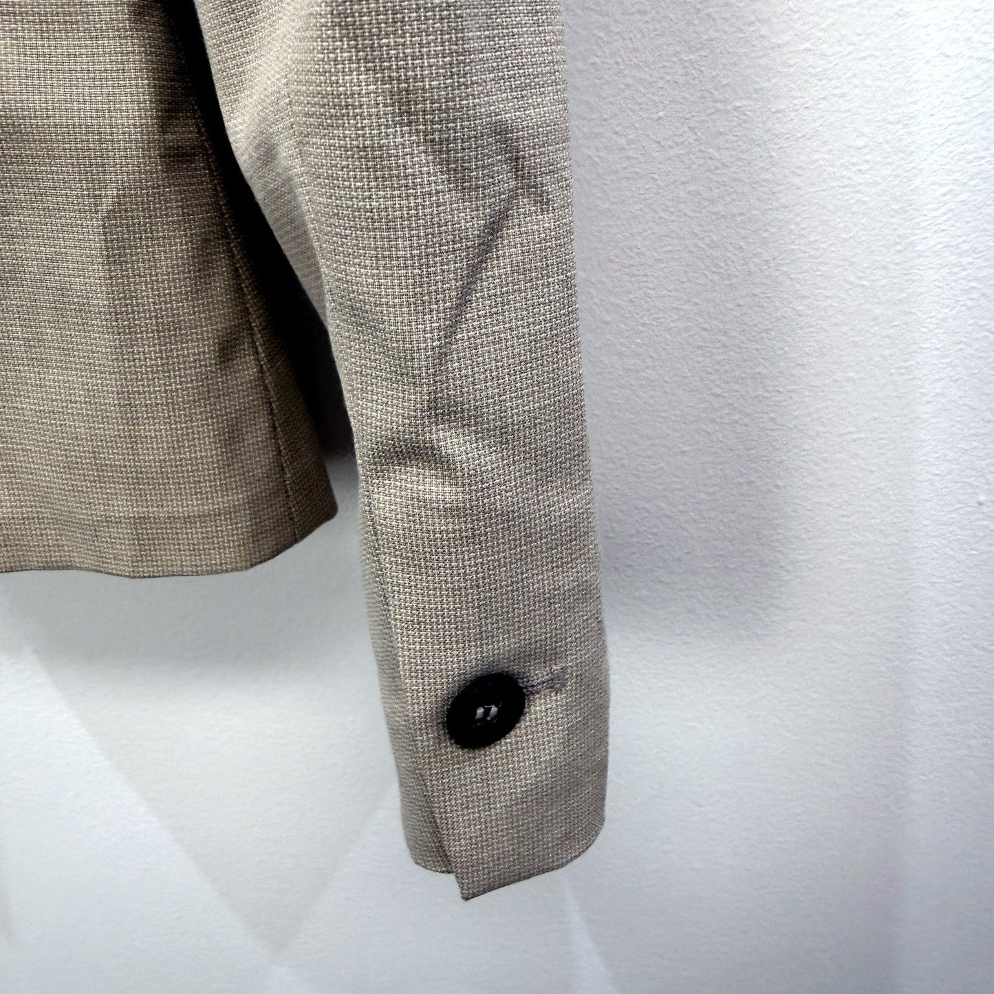 Zara Womens Beige Lightweight Blazer Polyester Viscose Elastane Size 6 NEW