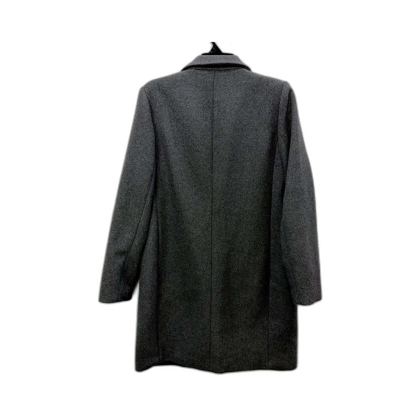 Basque Womens Gray Wool Blend Coat - Warm Outerwear Size 12 NEW