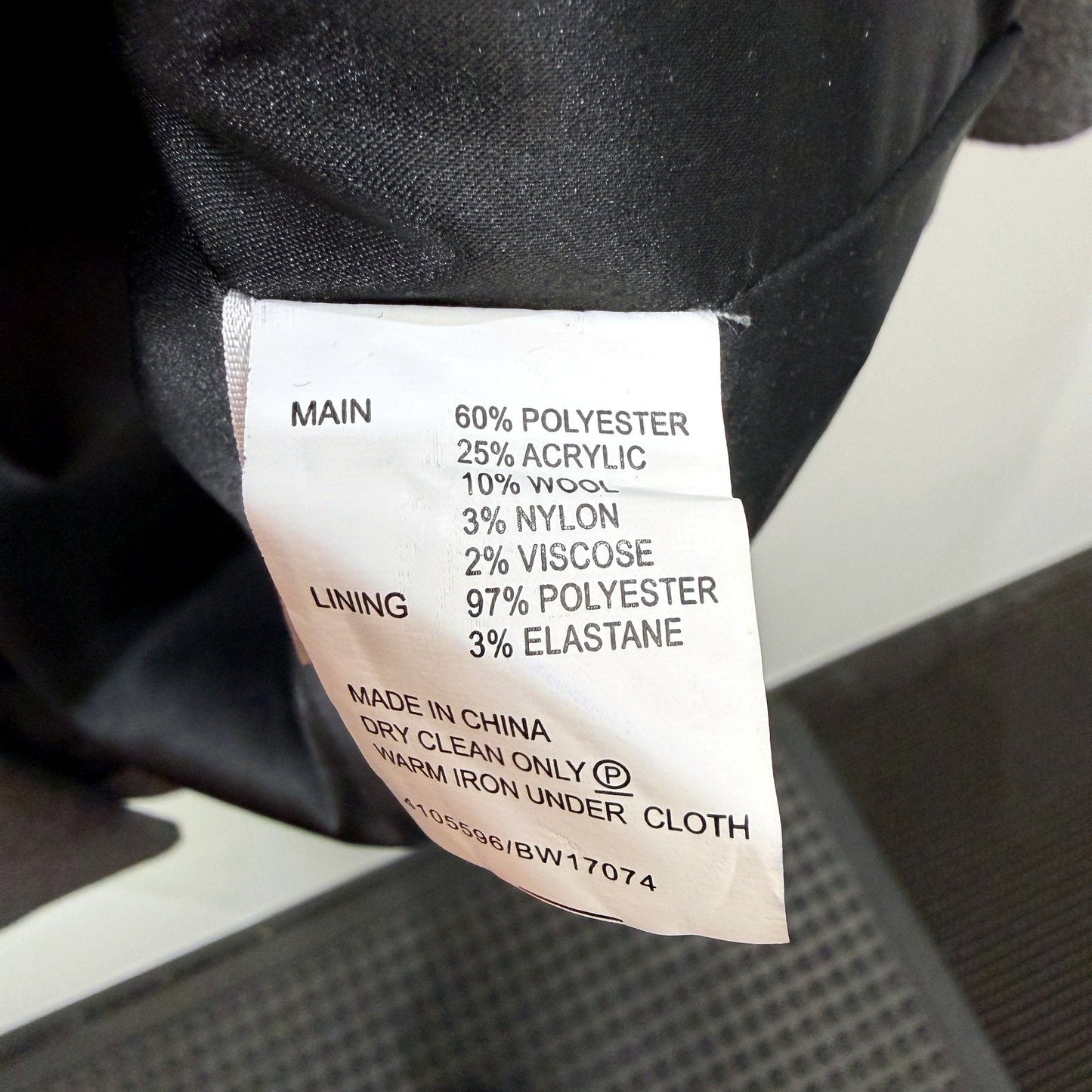 Basque Womens Gray Wool Blend Coat - Warm Outerwear Size 12 NEW